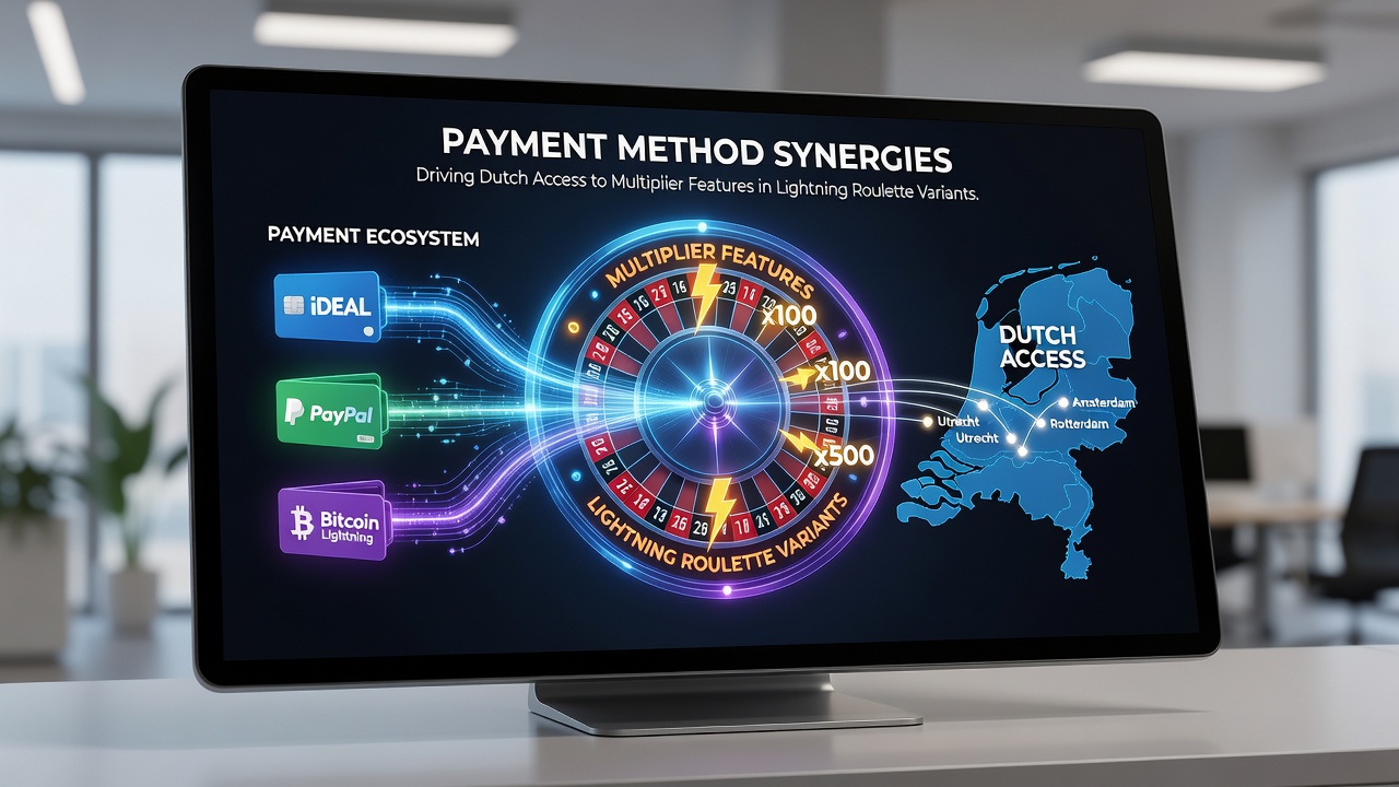 Diagram van multiplier activering via verschillende betalingsroutes in roulette varianten